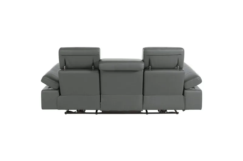 Reclinersofa uten hjørne Loft24 3-seters sofa Rayland Grå - Møbler - Sofaer - Reclinersofaer
