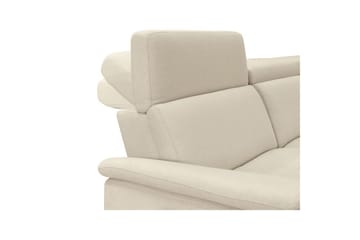 Reclinersofa uten hjørne Loft24 3-seters sofa Rayland Vit - Møbler - Sofaer - Reclinersofaer