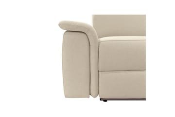 Reclinersofa uten hjørne Loft24 3-seters sofa Rayland Vit - Møbler - Sofaer - Reclinersofaer