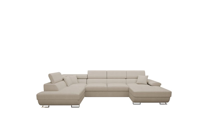 Reginia Sofa med Divan og Sjeselong 4-seter, Beige