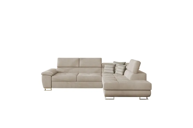Reginia Sofa med Sjeselong 3-seter, Beige