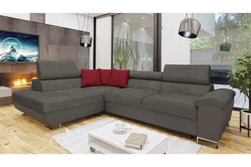 Reginia Sovesofa m. Sjeselong L-formet - Møbler - Sofaer - Fløyelssofaer