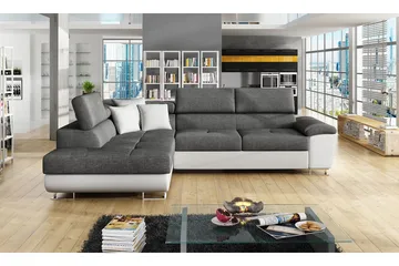 Reginia U-Sovesofa - Hvit / Grå - Møbler - Sofaer - Skinnsofaer