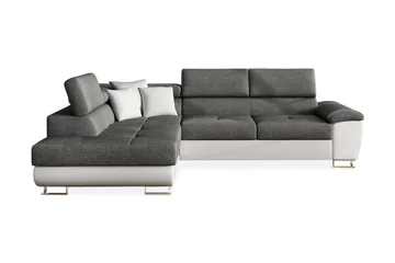 Reginia U-Sovesofa - Hvit / Grå - Møbler - Sofaer - Skinnsofaer
