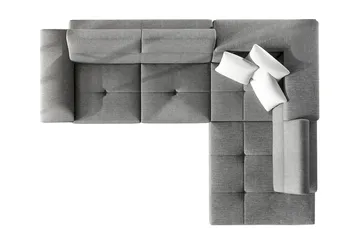 Reginia U-Sovesofa - Hvit / Grå - Møbler - Sofaer - Skinnsofaer