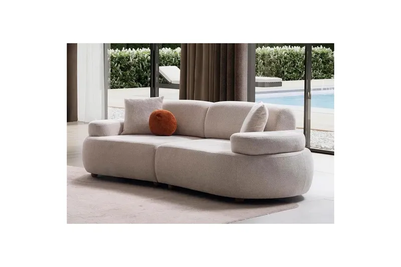Rio Sofa 3-seter, Kremhvit