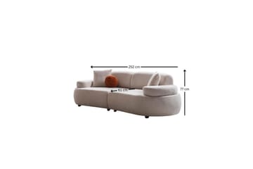 Rio Sofa 3-seter - Kremhvit - Møbler - Sofaer - 3 seter sofa