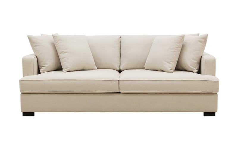 Rossita 3-seters Dyp Sofa i Bouclé - Beige - Møbler - Sofaer - 3 seter sofa