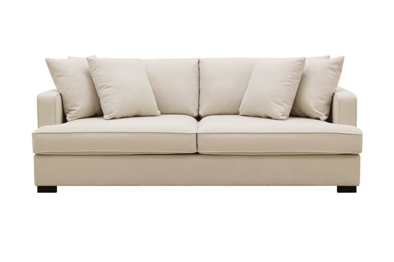 Rossita 3-seters Dyp Sofa i Bouclé, Beige