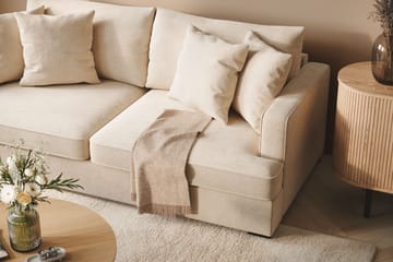 Rossita 3-seters Dyp Sofa i Chenille - Beige - Møbler - Sofaer - 3 seter sofa