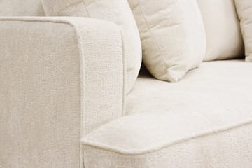 Rossita 3-seters Dyp Sofa i Chenille - Beige - Møbler - Sofaer - 3 seter sofa
