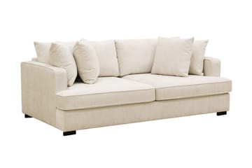 Rossita 3-seters Dyp Sofa i Chenille - Beige - Møbler - Sofaer - 3 seter sofa
