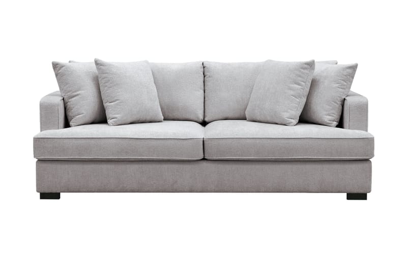 Rossita 3-seters Dyp Sofa i Chenille - Grå / Brun - Møbler - Sofaer - 3 seter sofa
