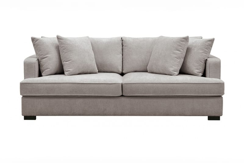 Rossita 3-seters Dyp Sofa i Chenille - Grå / Brun - Møbler - Sofaer - 3 seter sofa