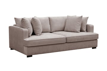 Rossita 3-seters Dyp Sofa i Chenille - Grå / Brun - Møbler - Sofaer - 3 seter sofa