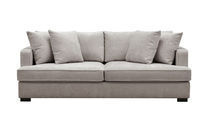Rossita 3-seters Dyp Sofa i Chenille - Grå / Brun - Møbler - Sofaer - 3 seter sofa