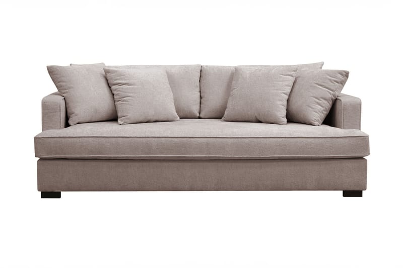 Rossita 3-seters Dyp Sofa i Chenille - Grå / Brun - Møbler - Sofaer - 3 seter sofa