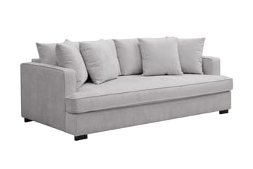 Rossita 3-seters Dyp Sofa i Chenille - Grå - Møbler - Sofaer - 3 seter sofa