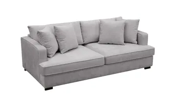 Rossita Dyp 3-seters sofa i chenille - Lys Grå - Møbler - Sofaer - 3 seter sofa