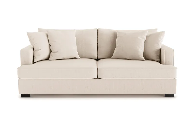Rossita 3-seters Dyp Sofa i Kordfløyel, Beige