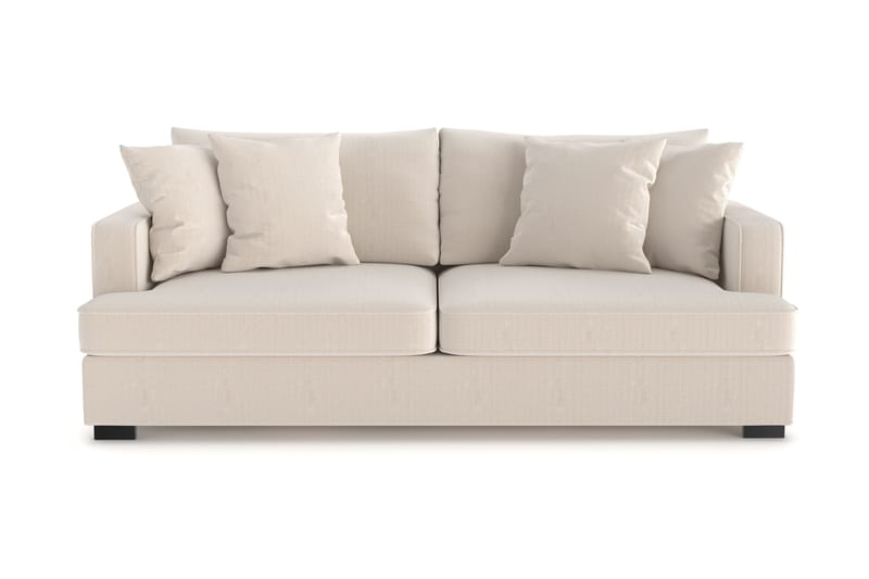 Rossita 3-seters Dyp Sofa i Kordfløyel - Beige - Møbler - Sofaer - 3 seter sofa
