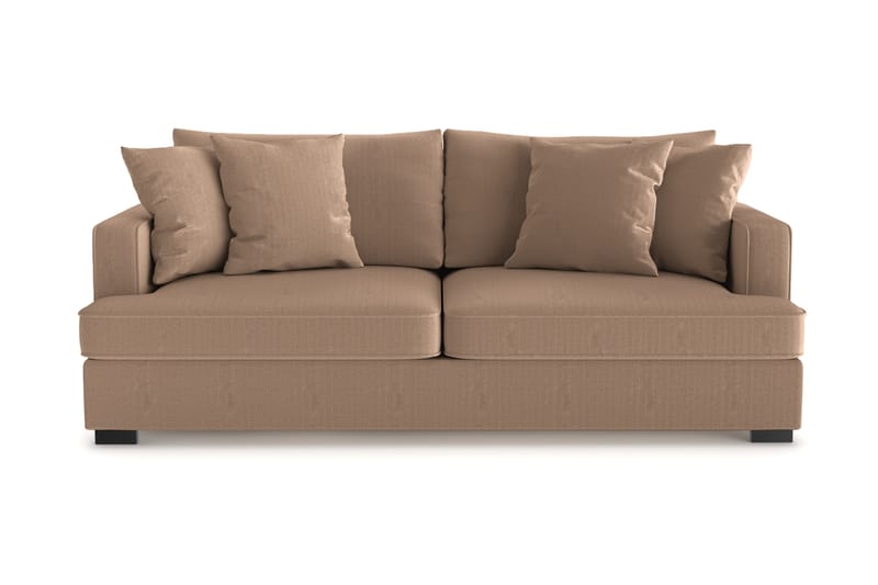 Rossita 3-seters Dyp Sofa i Kordfløyel - Brun - Møbler - Sofaer - 3 seter sofa