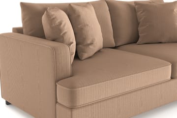 Rossita 3-seters Dyp Sofa i Kordfløyel - Brun - Møbler - Sofaer - 3 seter sofa