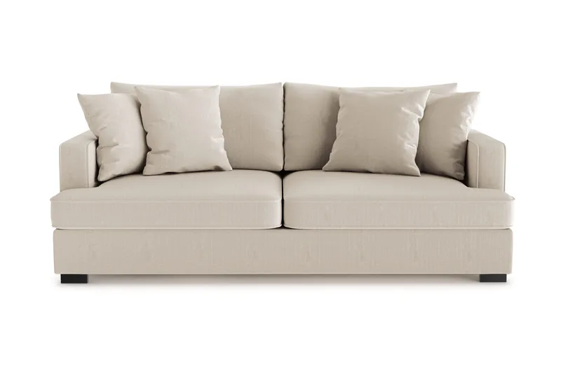 Rossita 3-seters Dyp Sofa i Kordfløyel, Greige