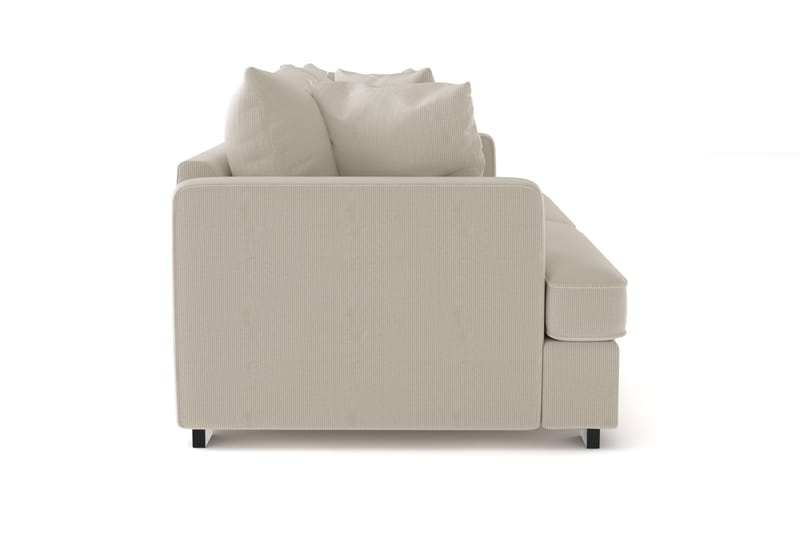 Rossita 3-seters Dyp Sofa i Kordfløyel - Greige - Møbler - Sofaer - 3 seter sofa