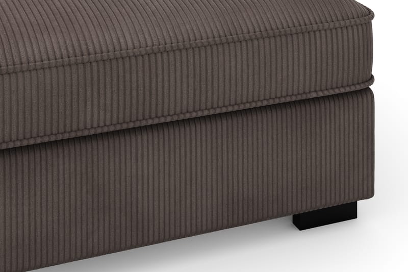 Rossita 3-seters Dyp Sofa i Kordfløyel - Mørkegrå - Møbler - Sofaer - Fløyelssofaer