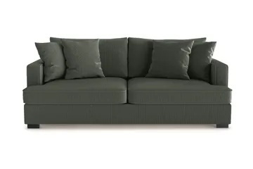 Rossita 3-seters Dyp Sofa i Kordfløyel - Mørkegrønn - Møbler - Sofaer - 3 seter sofa