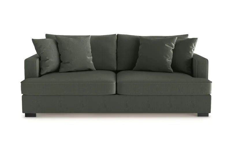 Rossita 3-seters Dyp Sofa i Kordfløyel - Mørkegrønn - Møbler - Sofaer - 3 seter sofa