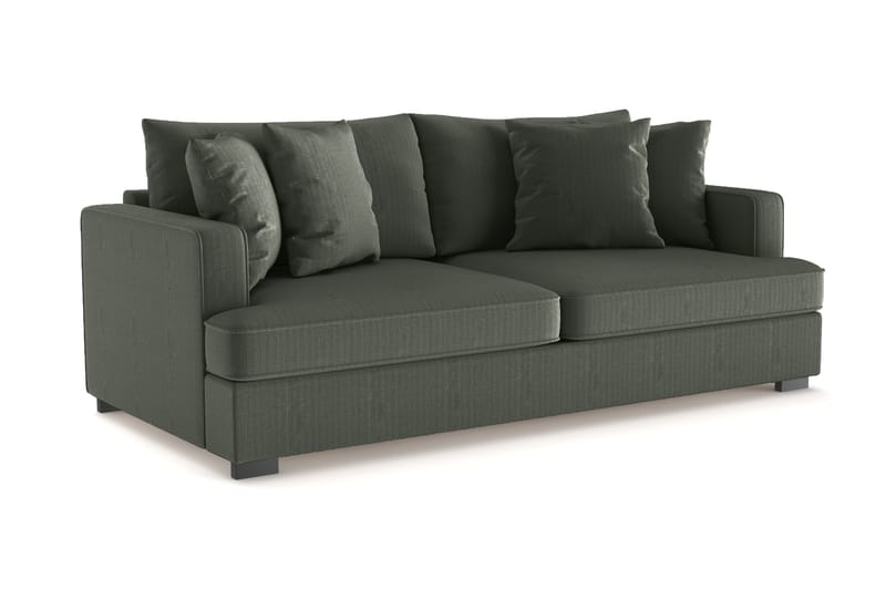 Rossita 3-seters Dyp Sofa i Kordfløyel - Mørkegrønn - Møbler - Sofaer - 3 seter sofa
