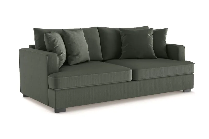 Rossita 3-seters Dyp Sofa i Kordfløyel - Mørkegrønn - Møbler - Sofaer - 3 seter sofa