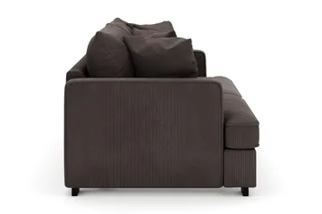 Rossita 3-seters Dyp Sofa i Kordfløyel - Taupe - Møbler - Sofaer - Fløyelssofaer