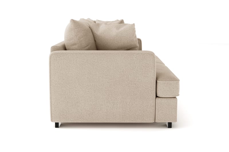 Rossita 3-seters Dyp Sofa i Stoff - Beige - Møbler - Sofaer - 3 seter sofa