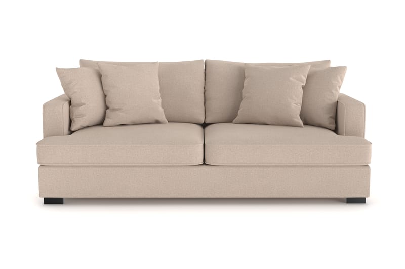 Rossita 3-seters Dyp Sofa i Stoff - Beige - Møbler - Sofaer - 3 seter sofa