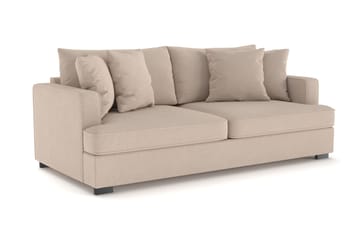 Rossita 3-seters Dyp Sofa i Stoff - Beige - Møbler - Sofaer - 3 seter sofa