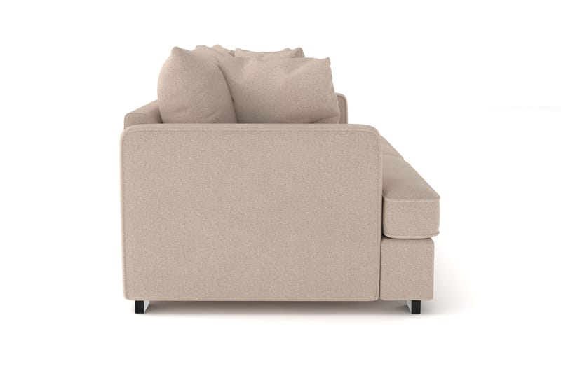 Rossita 3-seters Dyp Sofa i Stoff - Beige - Møbler - Sofaer - 3 seter sofa