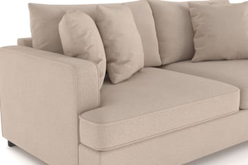 Rossita 3-seters Dyp Sofa i Stoff - Beige - Møbler - Sofaer - 3 seter sofa