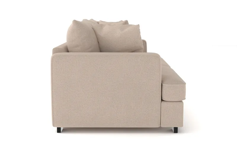 Rossita 3-seters Dyp Sofa i Stoff - Beige - Møbler - Sofaer - 3 seter sofa