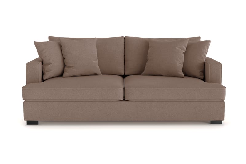 Rossita 3-seters Dyp Sofa i Stoff - Brun - Møbler - Sofaer - 3 seter sofa