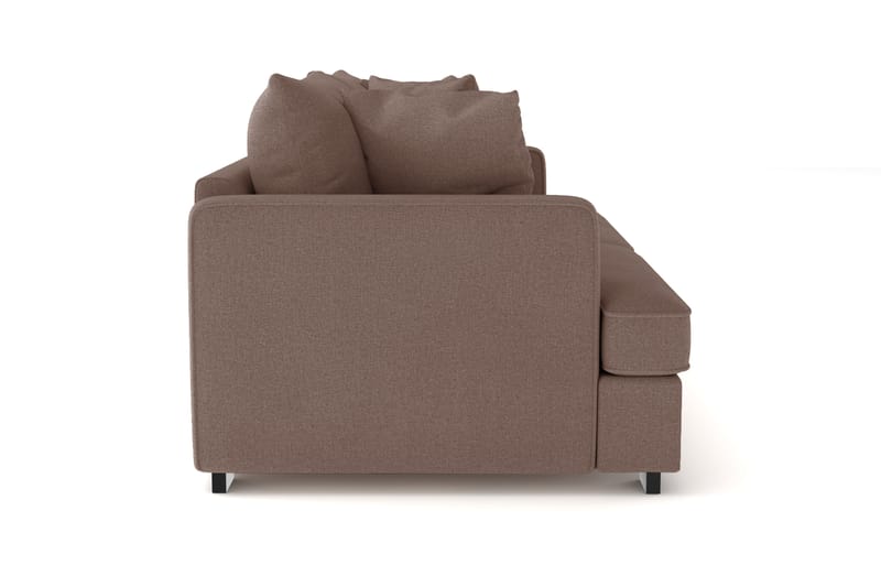 Rossita 3-seters Dyp Sofa i Stoff - Brun - Møbler - Sofaer - 3 seter sofa