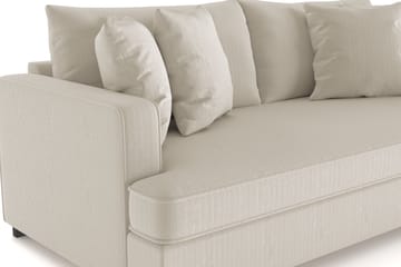 Rossita 3-seters Dyp Sofa med Hel Pute i Kordfløyel - Greige - Møbler - Sofaer - 3 seter sofa