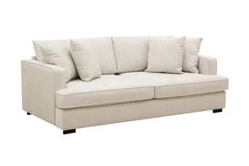 Rossita 3-seters Dyp Stoffsofa - Beige - Møbler - Sofaer - 3 seter sofa