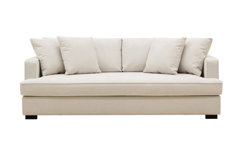 Rossita 3-seters Dyp Stoffsofa - Beige - Møbler - Sofaer - 3 seter sofa