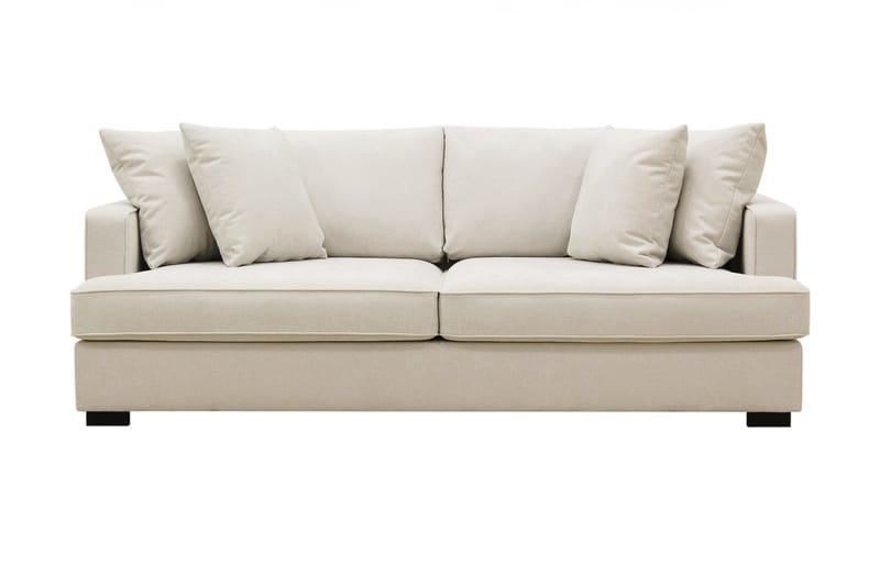 Rossita 3-seters Dyp Stoffsofa - Beige - Møbler - Sofaer - 3 seter sofa
