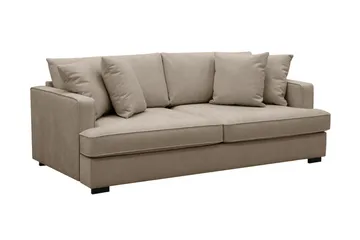 Rossita 3-seters Dyp Stoffsofa - Brun - Møbler - Sofaer - 3 seter sofa