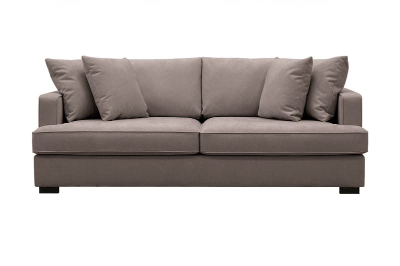 Rossita 3-seters Dyp Stoffsofa - Brun - Møbler - Sofaer - 3 seter sofa
