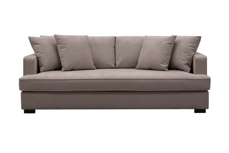 Rossita 3-seters Dyp Stoffsofa - Brun - Møbler - Sofaer - 3 seter sofa